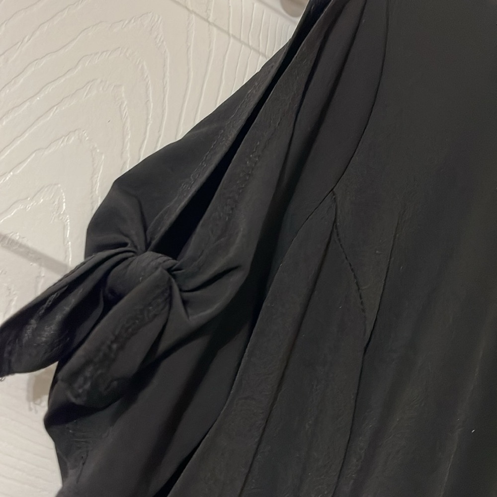 NWT Kim Rogers black cold shoulder dress L - Picture 3 of 7